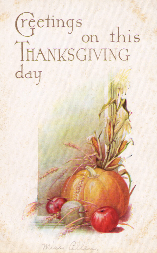 Thanksgiving Greetings card
