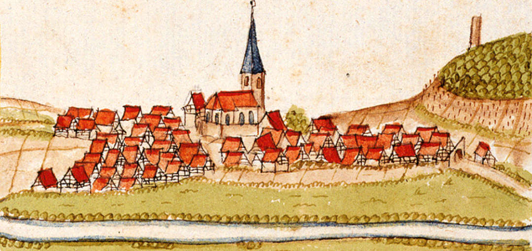 Grossgartach, Germany Illustration