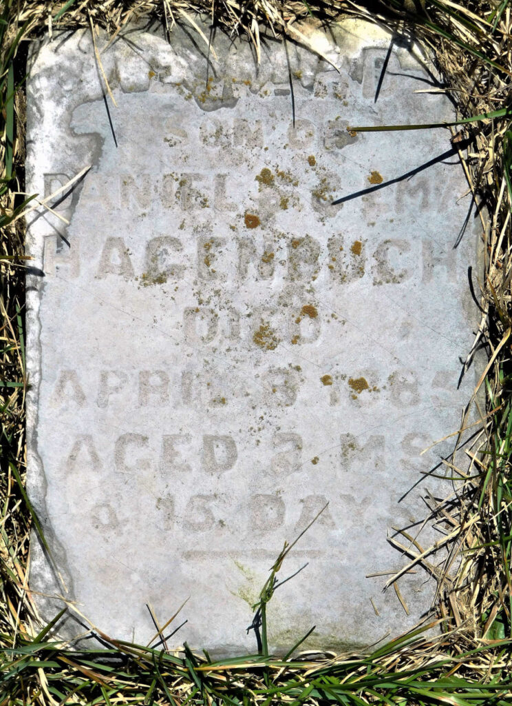 Edward Hagenbuch Gravestone 1885