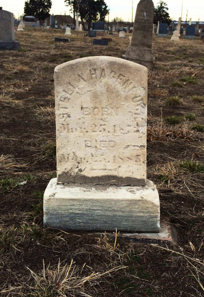 Estella Hagenbuck Gravestone 1885