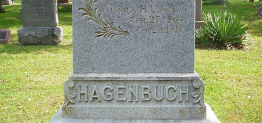 Jacob B. Hagenbuch Gravestone Detail