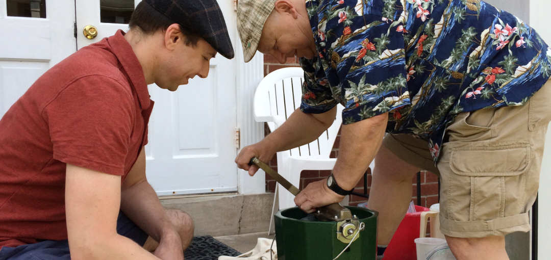 Mark & Andrew Hagenbuch Making Ice Cream