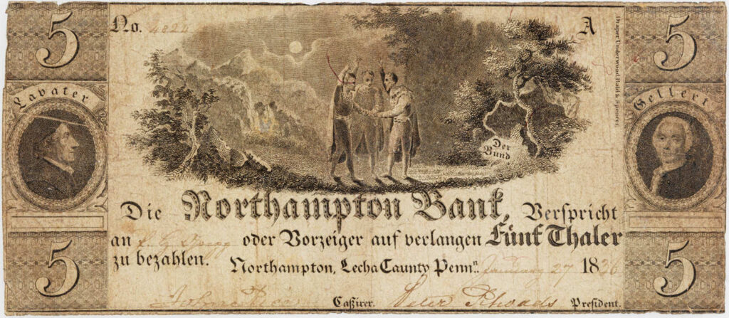 Northampton Bank 1836 Banknote