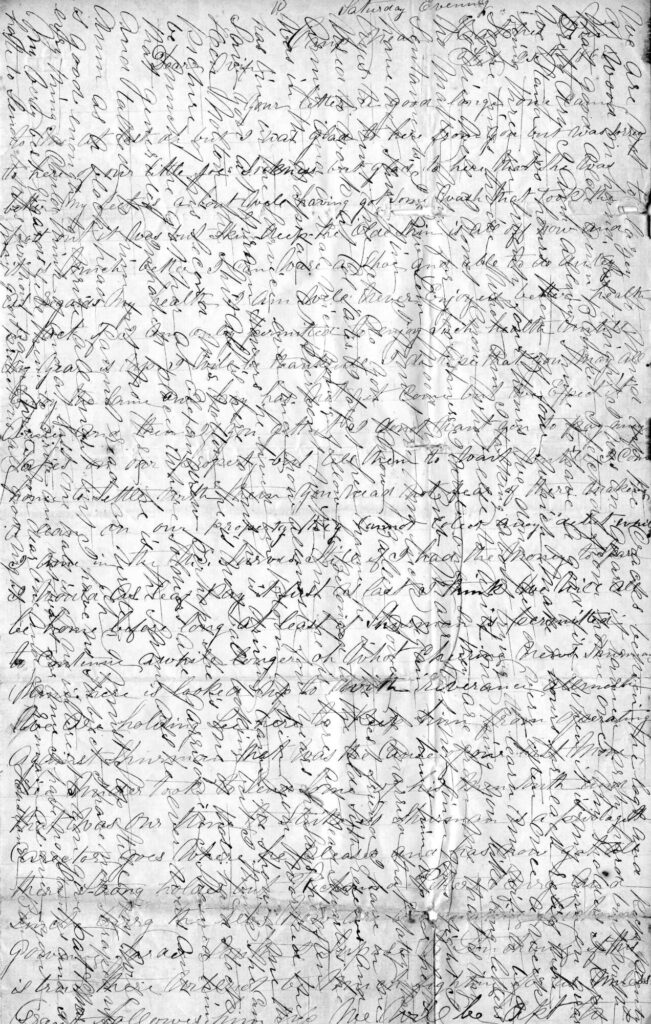 Benjamin Hagenbuch Letter February 25, 1865 Page 1