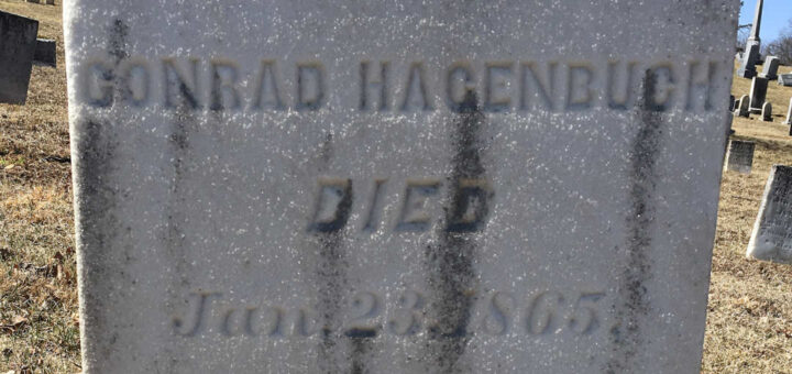Conrad Hagenbuch Gravestone Detail