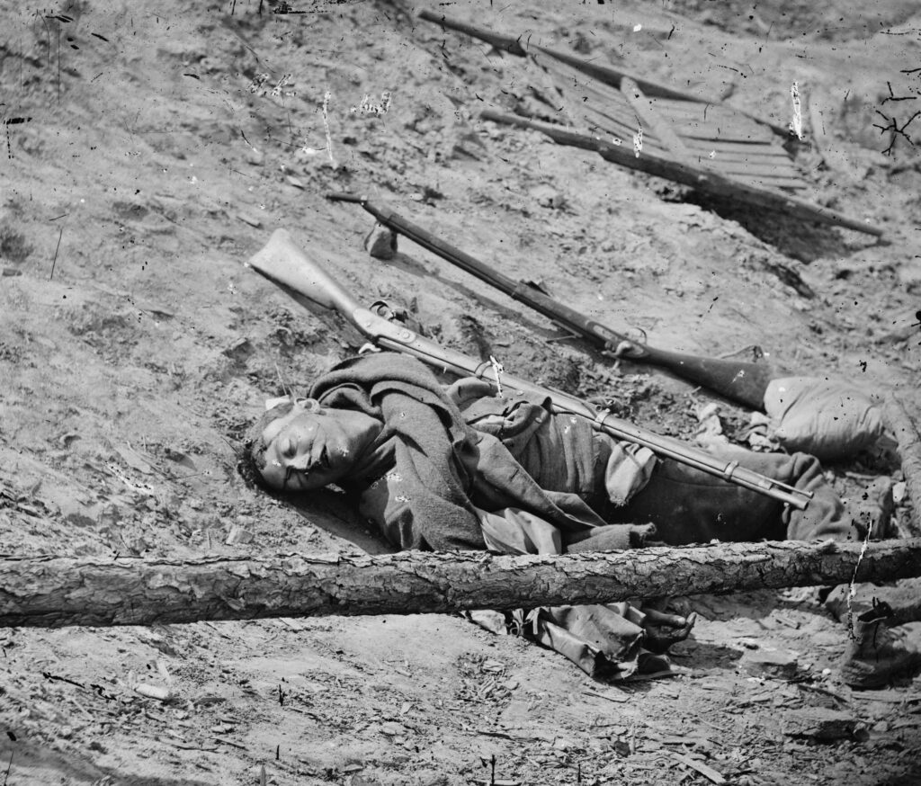 Dead Confederate Soldier Petersburg, VA April 3, 1865