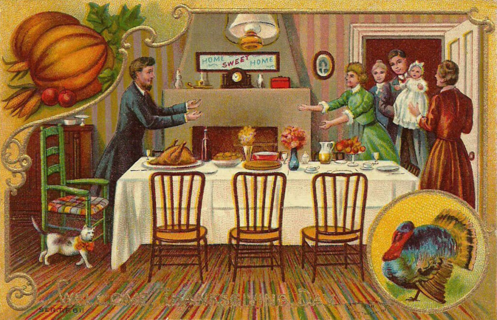 Welcome Thanksgiving Day Postcard 1908