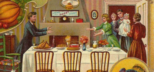 Welcome Thanksgiving Day Postcard 1908 Detail