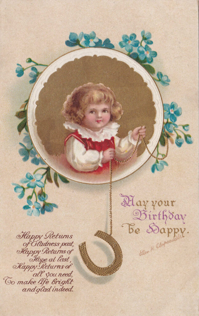 Happy Birthday Card 1910