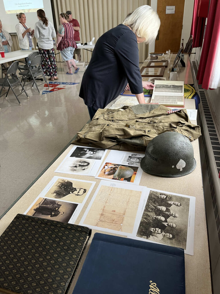 Artifact Table at the Hagenbuch Reunion