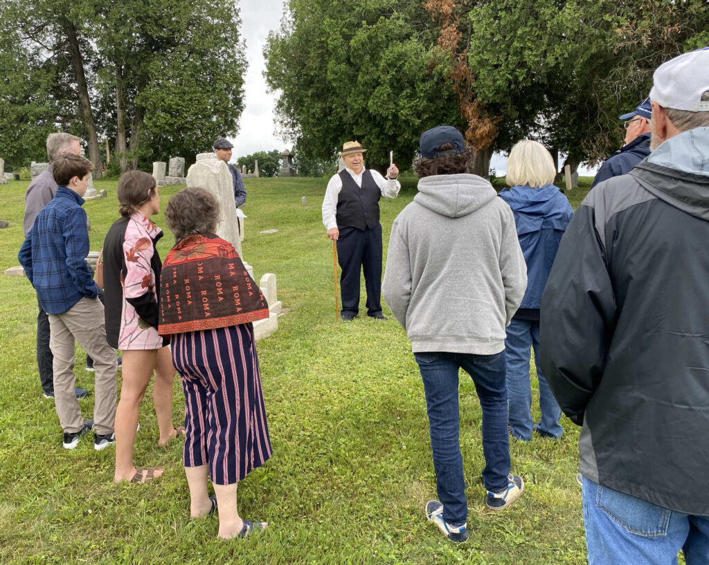 Cemetery Tour at the 75th Hagenbuch Reunion