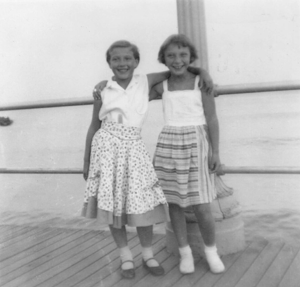 Norma Kay Penman & Linda Hagenbuch, 1954