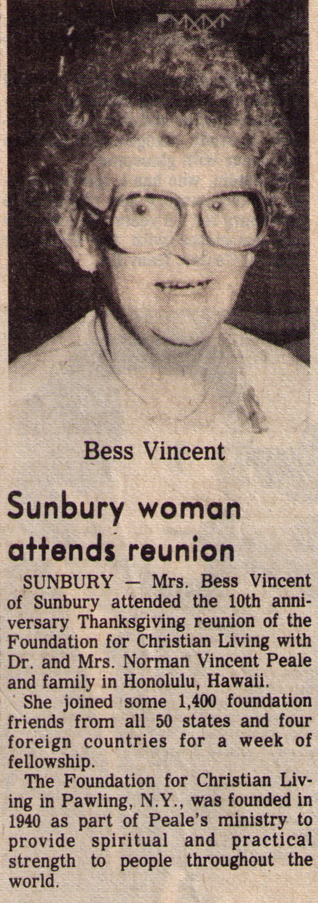 Bessie (Lebo) Vincent, 1984