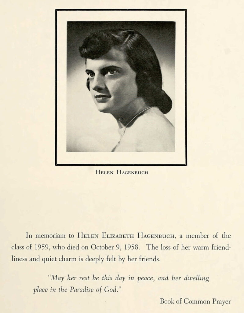 Helen Elizabeth Hagenbuch 1958
