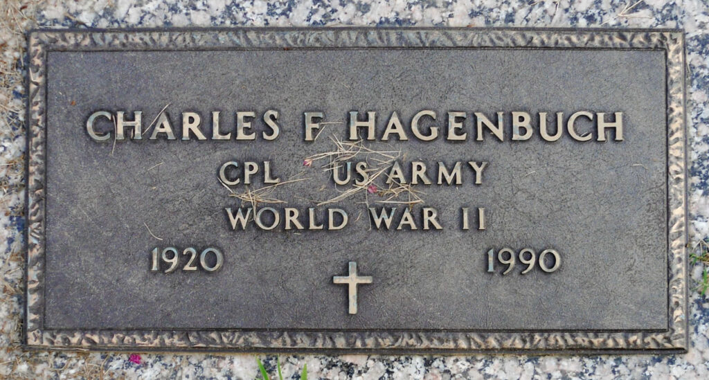 Charles F. Hagenbuch Gravestone 1920