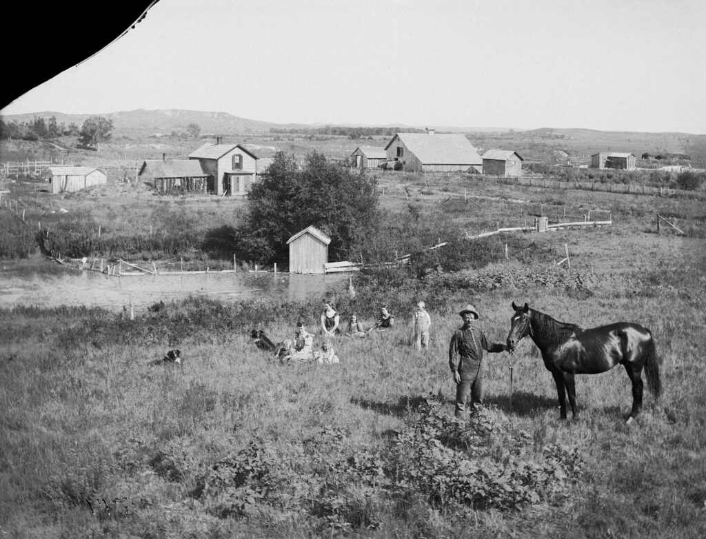 Dan Haskel Farm Nebraska 1886 