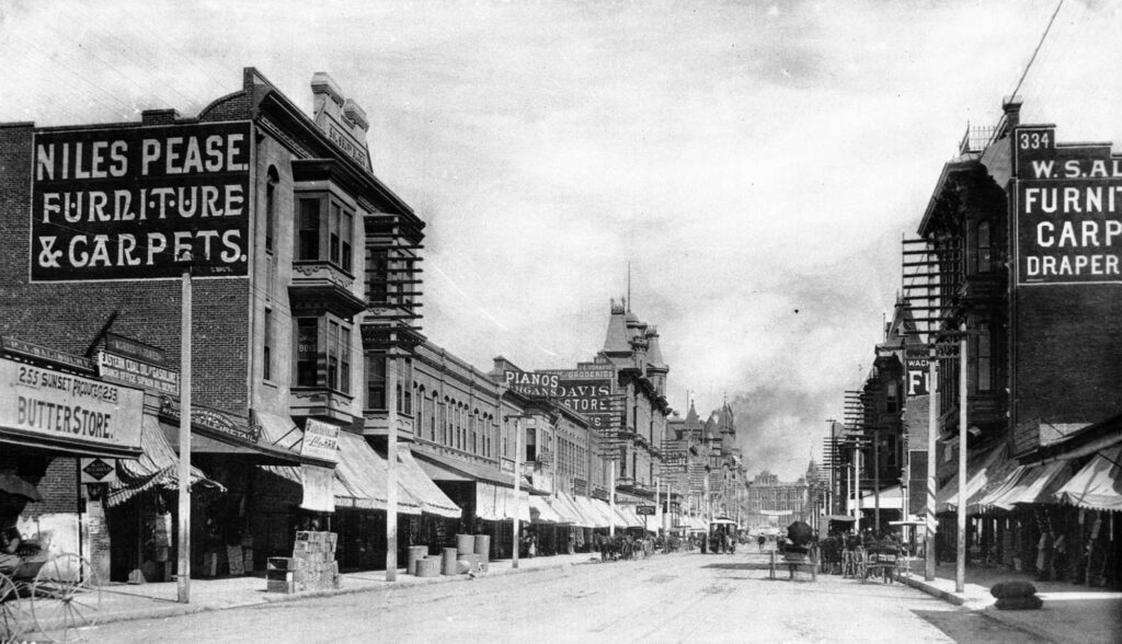 Spring Street Los Angeles Niles Pease 1890