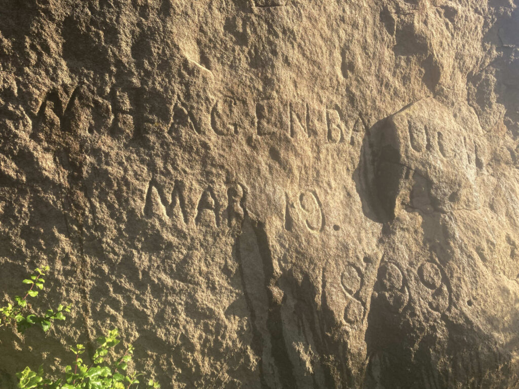 W. Hagenbaugh Rock Carving Santa Susana Pass