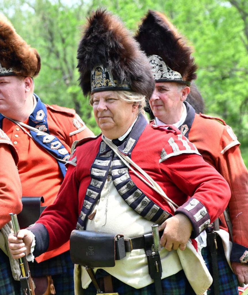 Mark O. Hagenbuch reenacting with the 42nd Highland Regiment