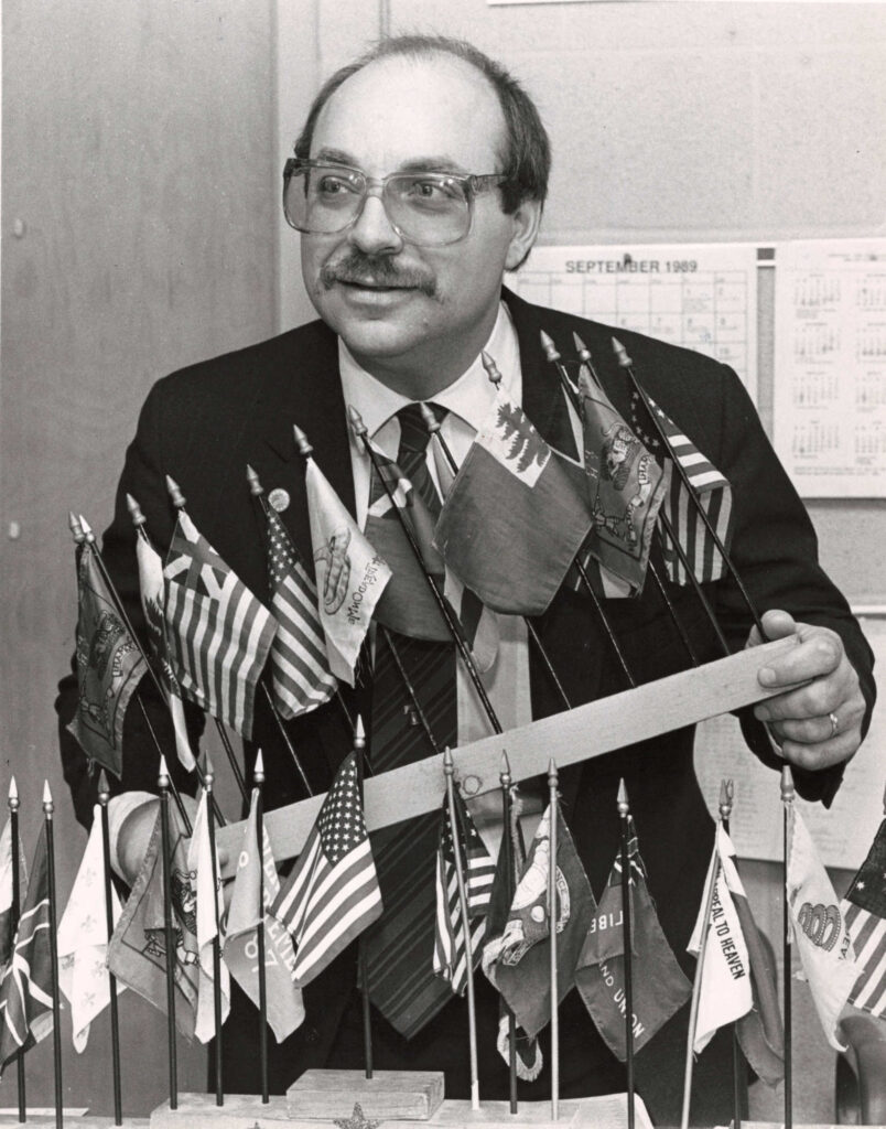 Mark O. Hagenbuch Flag Presentation 1989