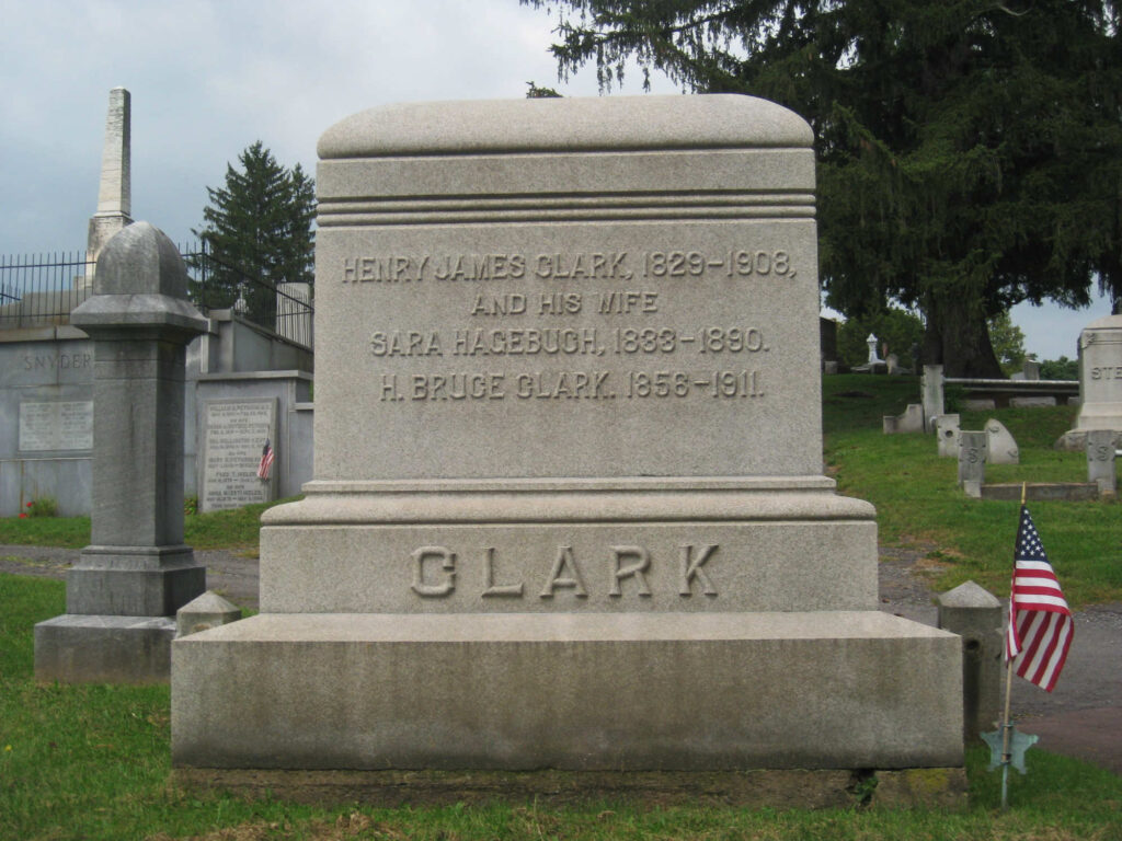 Gravestone for Sarah (Hagenbuch) Clark