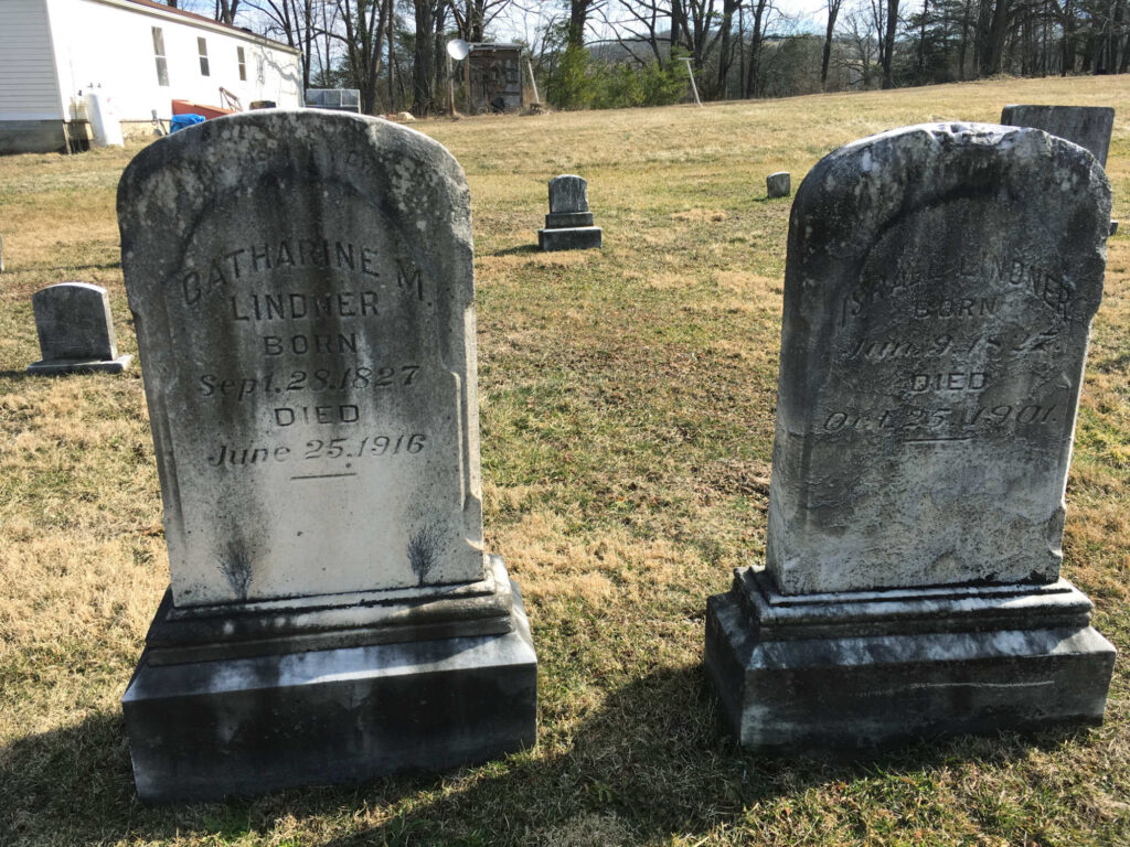 Israel and Catherine (Messerschmidt) Lindner Gravestones