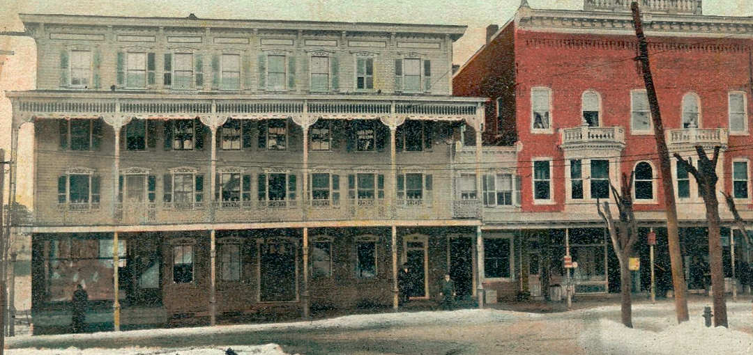 Exchange Hotel Detail Lehighton PA 1915