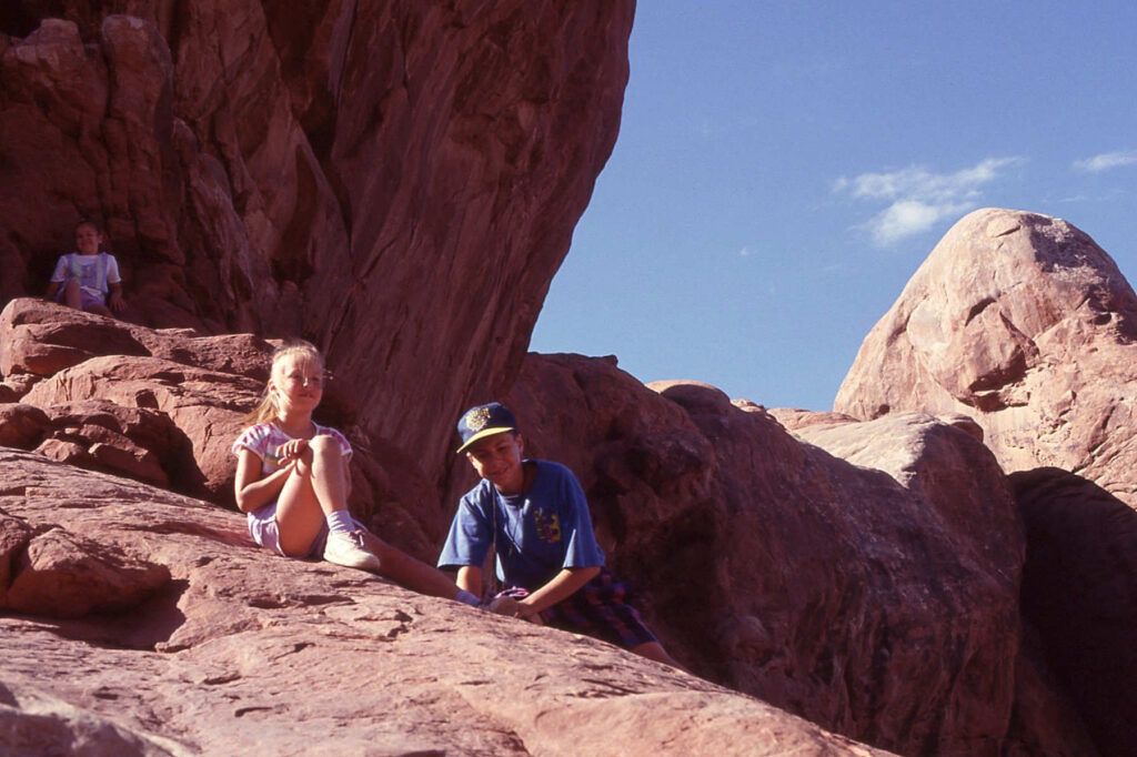 Hagenbuch Children at Arches National Park 1993