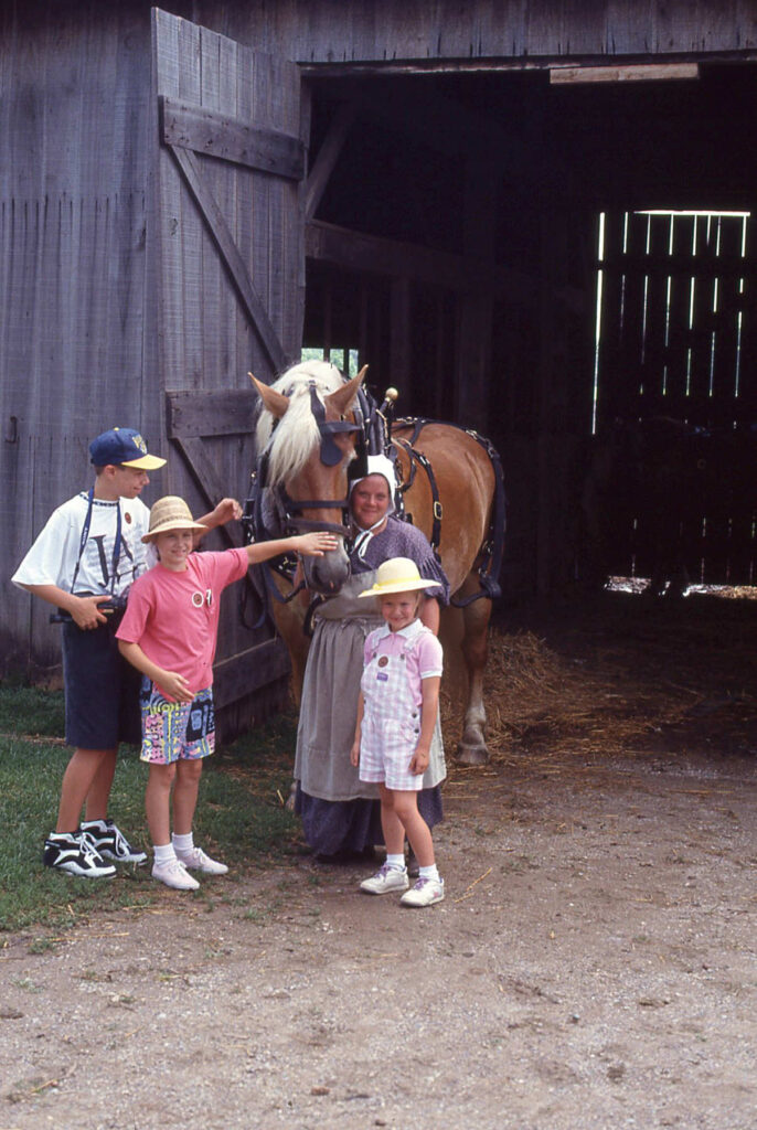 Hagenbuch Children Family Trip, Connor Prairie, 1993