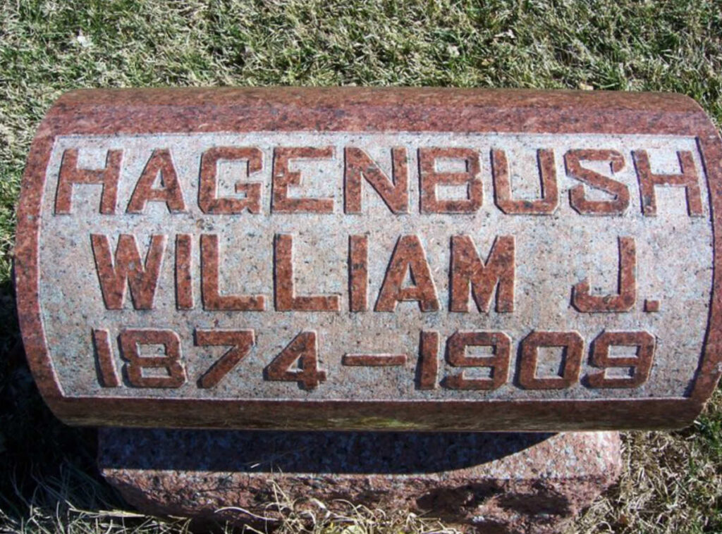 William J. Hagenbush gravestone