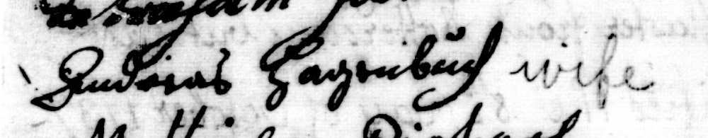 Andreas Hagenbuch Wife Signature 1737