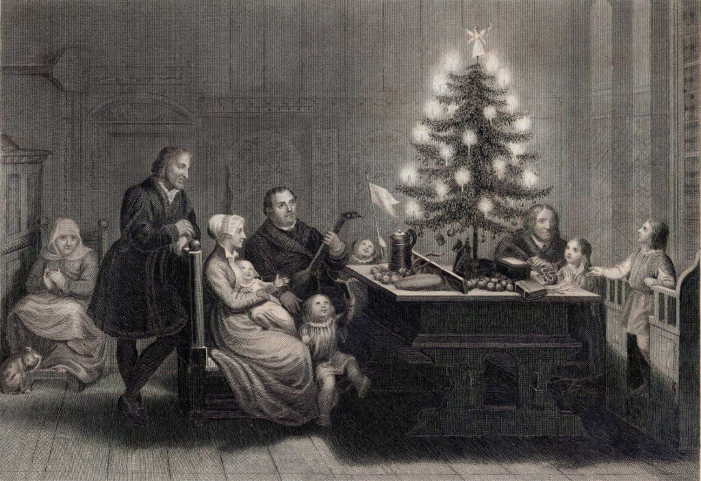 Martin Luther Christmas Tree Family