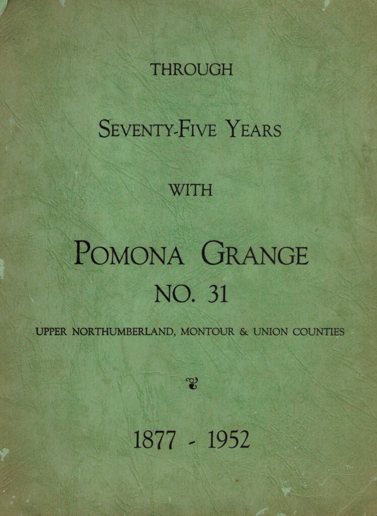 Pomona Grange Book Cover 1952