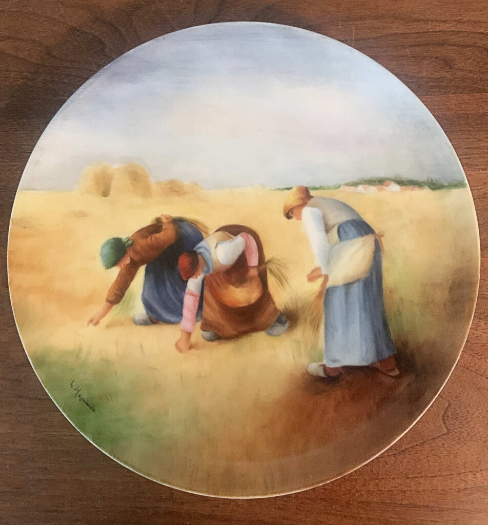 Louise (Schantz) Hagenbuch Gleaners Plate 