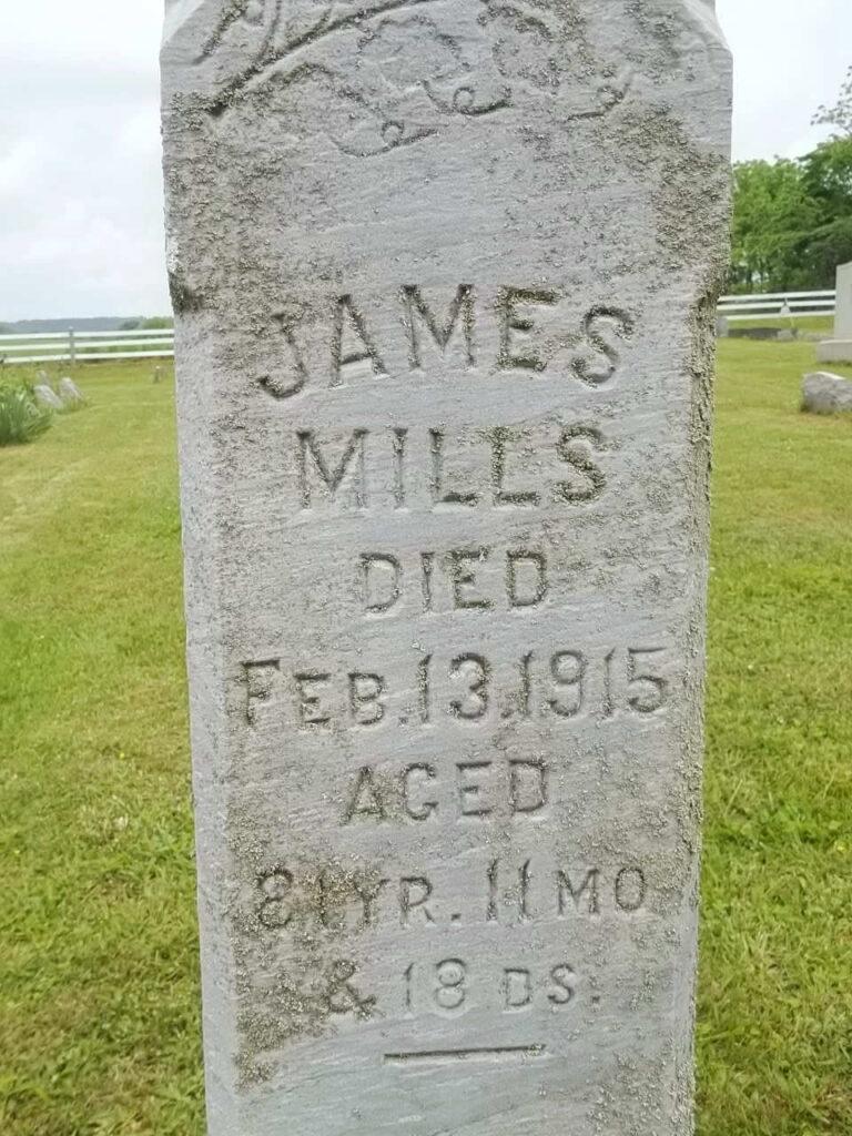James Mills Gravestone