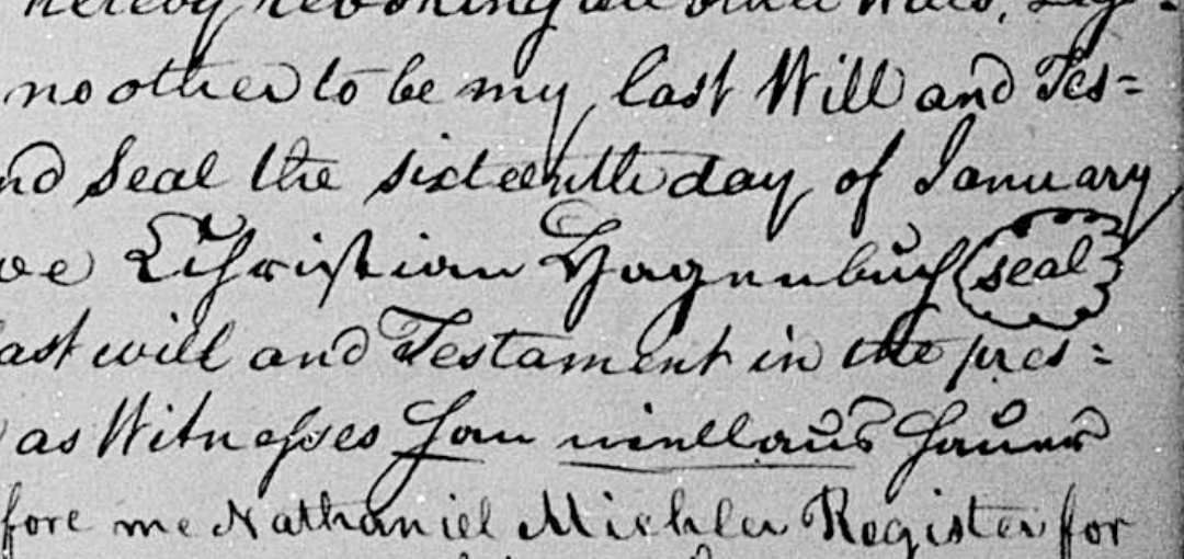 Christian Hagenbuch signature 1812