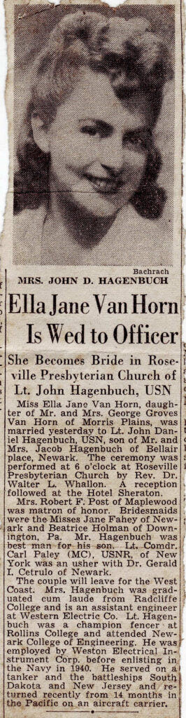 Ella Jane (Van Horn) Hagenbuch 1943