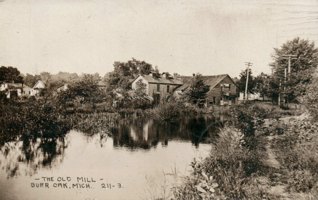 Old Mill Burr Oak Michigan 1910
