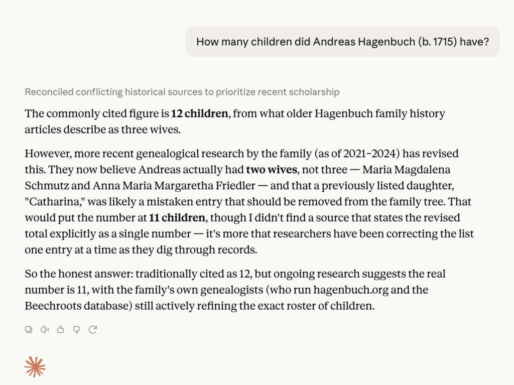 Andreas Hagenbuch children Claude AI