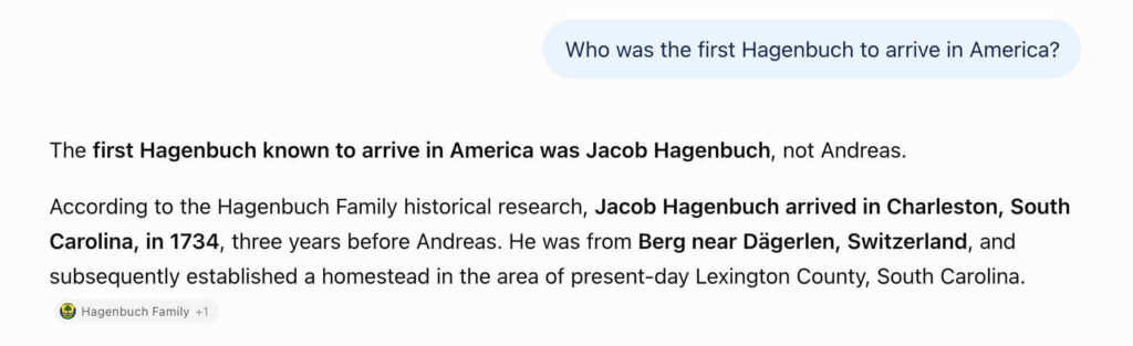 Jacob Hagenbuch ChatGPT arrive America